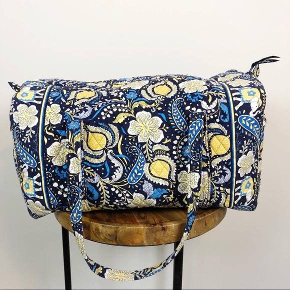 Vera Bradley Handbags - Vera Bradley Ellie Blue Large Duffle Travel Bag